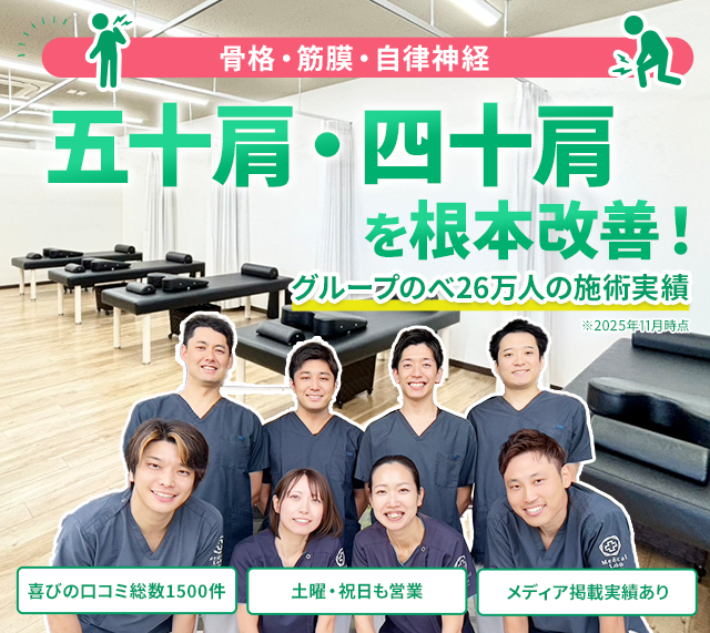 五十肩・四十肩の根本改善