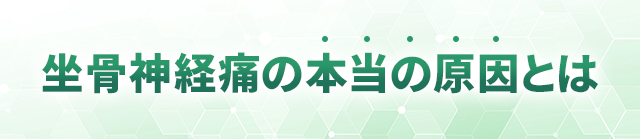 坐骨神経痛の本当の原因とは